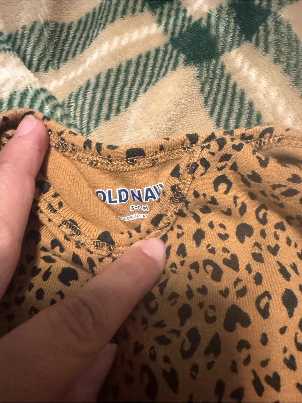 Old Navy Brown Leopard-Print Long Sleeve Bodysuit